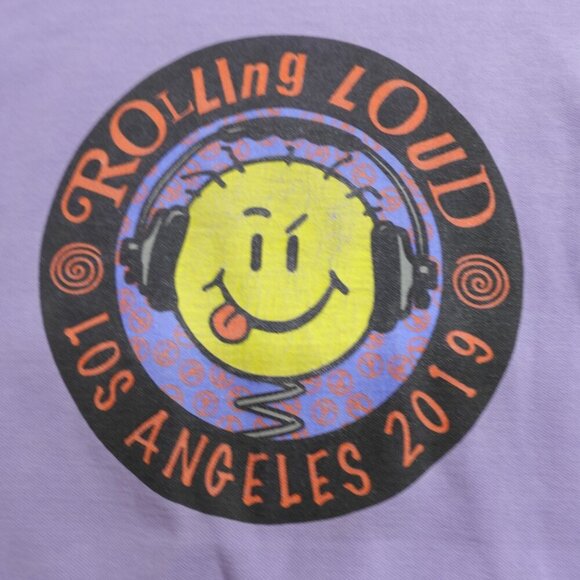Rolling Loud Sweater Large Purple 2019 Los Angeles ASAP Uzi Future Lil Ba - Picture 2 of 10